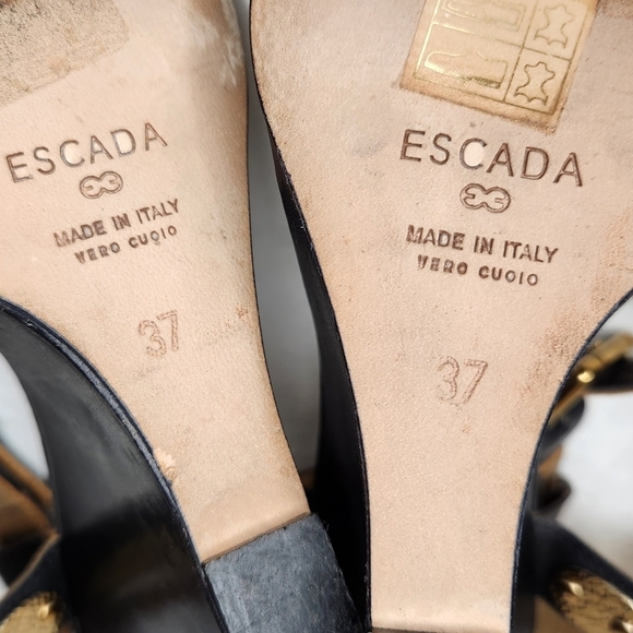 90s Escada Mediterranean Sandals - Picture 12 of 14